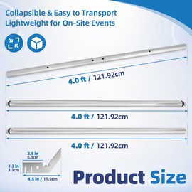 4ft-10ft Double Layer Adjustable Crossbar with Hangers