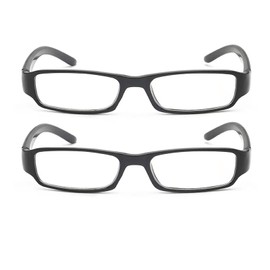 Naikomly 2 Pairs Nearsighted Glasses -0.50 Unisex Distance Glasses