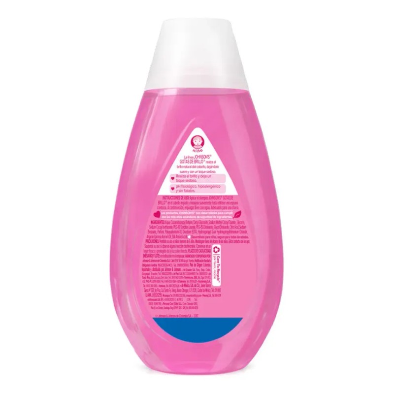 Shampoo infantil johnson's gotas de brillo 750 mL