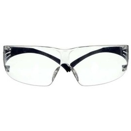MOLLIFII Safety Glasses, Anti-Fog, Frameless, Blue Temples, Clear Lens, Mfr: SF201SGAF-BLU-A