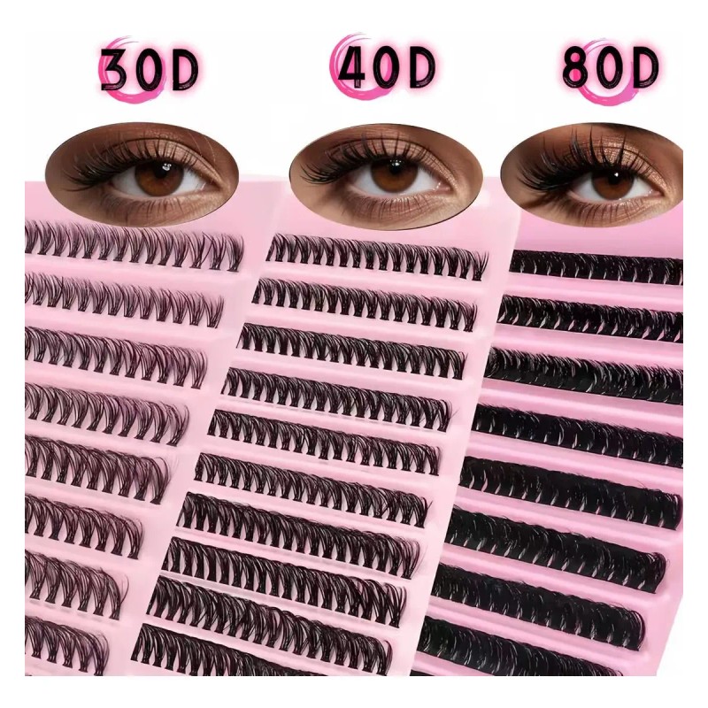 Pestañas Postizas Diy Curl D Mix 8-16mm 30d 40d 80d