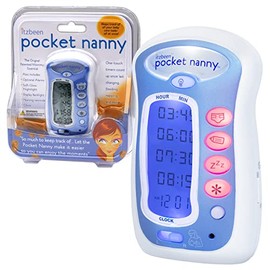 Itzbeen Pocket Nanny - Temporizador de Cuidado del bebé (Ronda el Reloj rastreador de bebé) - Azul