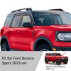 Voron Glass in-Channel Extra Durable Rain Guards for Ford Bronco