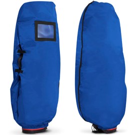 PYKES PEAK PP-GOLF Series, Ultra Lightweight, 4.2 oz (120 g), 12 Colors, Golf Travel Cover, Fits 9.5 Types / 48 Inches, Golf Bag, Caddy Bag, Cover, Foldable, Stylish, Men's, Women's, Blue