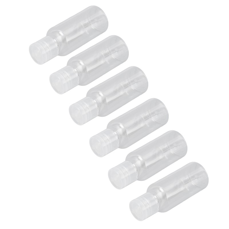 6pcs Camping Spice Containers Mini Portable Transparent Spice Jar Kit