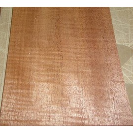 Mahogany Honduras Sapele Figured Wood Veneer 5" x 5.75" raw no Back 1/42" Thick
