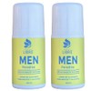 Desodorante Natural Hombre Roll On Paradise 60ml 2 Pza