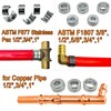 IBOSAD Copper Tube Fittings Hydraulic Pipe Crimping Tool with 1/2",3/4"