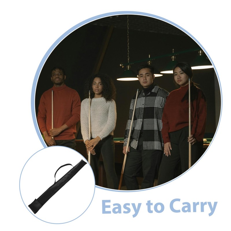 Totority Pool Cue Case Durable Billiard Stick Carrying Bag Protective