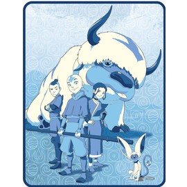 Avatar Aangs Gang Throw Micro Raschel Plush Blanket