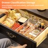 LUBOXIN Set of 2 Make Up Drawer Organiser, 3-Compartment &