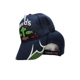 Trade Winds Jesus is The Way Life Truth Christ Christian Blue Embroidered Cap CAP829A Hat