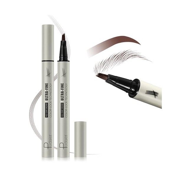 Microblading Eyebrow Pencil, Liquid Magical Multi-Tip Eyebrow Pencils for Women,