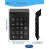 18 Key Wireless Numeric Keypad Number Pad Portable 2.4G Mini