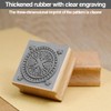 Wooden Stamp Blocks, Laser Engraving Stamp Block Accessories, 20 Pieces