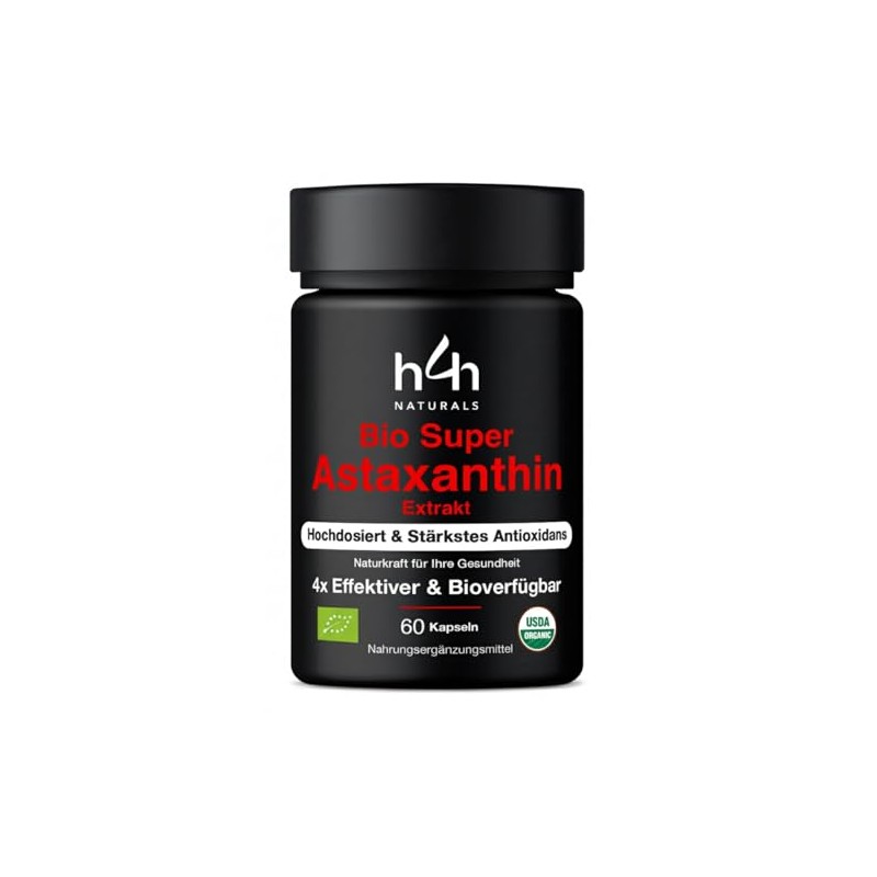 H4H Organic Super Astaxanthin - High Dose with 4x Better