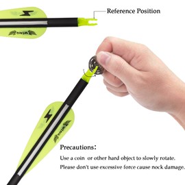 e5e10 31inch Carbon Arrow Archery Targeting Practice Hunting Arrows for Compound & Recurve Bow with Removable Tips(Pack of 12) (Yellow White)