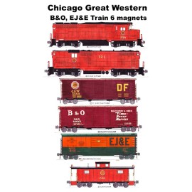 Chicago Great Western, Baltimore & Ohio, EJ&E Train 6 magnets by Andy Fletcher