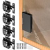 Mdkave Glass Door Hinges,Soft Close Hinges for Glass Cabinet Doors，304