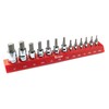 Titan 85530 13-Piece SAE Hex Bit Socket Set, Magnetic Socket