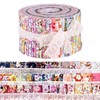 SM SunniMix 36 Pieces Jelly Fabric Roll 2.5 Inch Roll