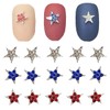 20 Pcs 4th of July Nail Charms Star Nail Charms