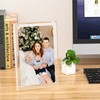 NIUBEE 4x6 Picture Frame, Acrylic Clear Photo Frame with Magnets