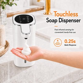 Automatic Foaming Soap Dispenser Touchless, USB Rechargeable