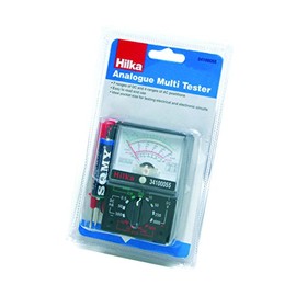 Hilka 34100055 Analogue Multi Tester, Black