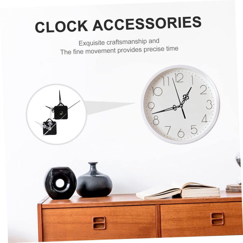 TEHAUX 2sets Silent Quartz Clock Movement DIY Clock Accessories Precision