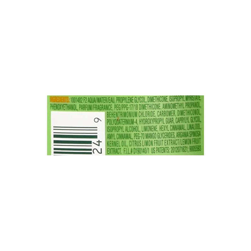 Leche de estilo alisado de Garnier Fructis, fuerte, botella de