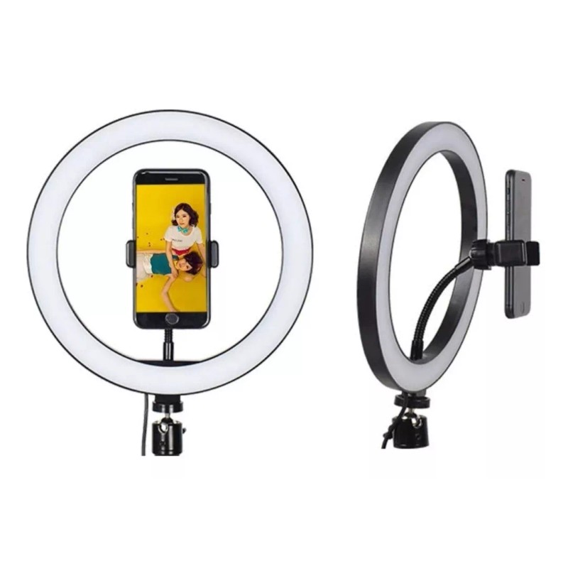 CL Aro De Luz Led Con Soporte Para Celular Selfie