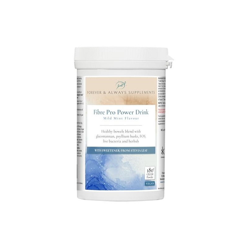 Fibre Pro Power Drink Complex, Powder, 180g, Psyllium Husk, Glucomannan,