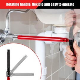 ZONJIE Tap Spanner - 8-14mm Faucet Wrench Kit, Adjustable Tap Spanner Set for Tight Space Bathroom Kitchen Sink Tap, Box Spanners for Taps, Multifunctional Plumber Tap Installation Tool