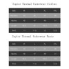 Men Thermal Underwear Set - Winter Thermal Long Johns Mens