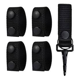 Belt Keepers for Duty Belt , Nylon Duty Belt Keepers Law Enforcement,Duty Belt Key Holder,Military Molle Hook,Police Military Equipment Accessories, Tactical Gear Clip(5 Pack)