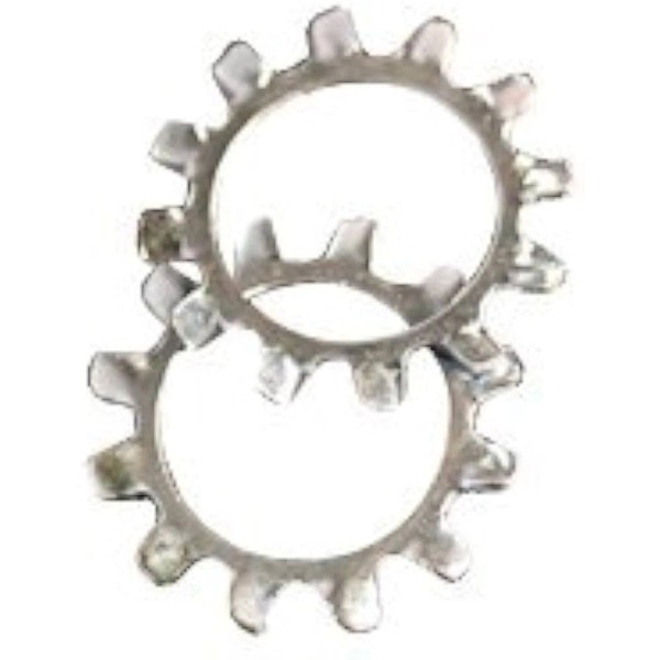 Unbranded 9/16" External Tooth Lock Washer, Zinc-Plated Finish (125 Pack)