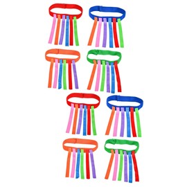 BESTonZON 8 Pcs Kid Tail Catch Toy Funny Tail Catch School Play Games Toy Outdoor Party Games Waistcoat Game Pull Tail Game Belt Leash Indoor Kit Tag Boy Child Tool
