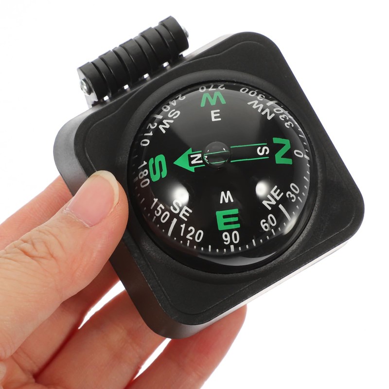 Car Compass Ball Adjustable Dashboard Navigation for Vehicles and Boats