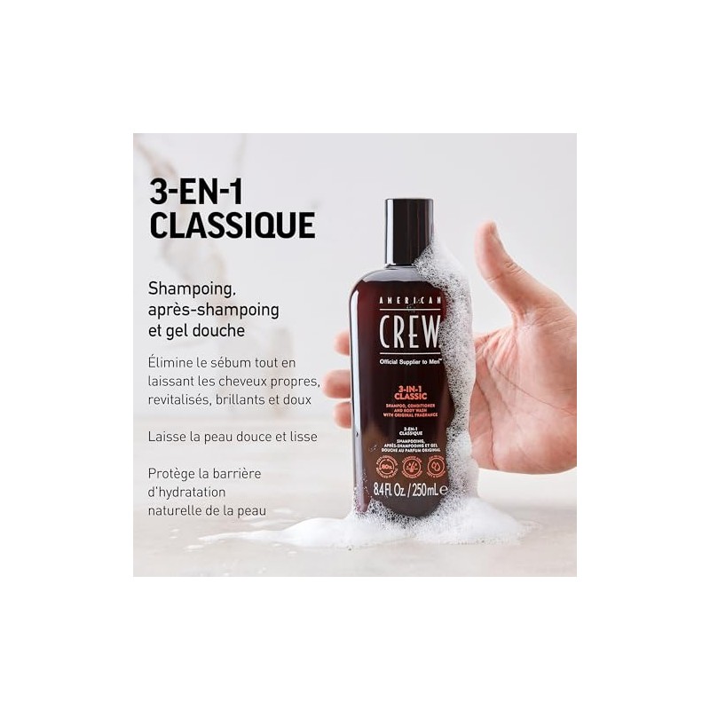 American Crew Shampoo Classic 3 In 1, 450 Ml