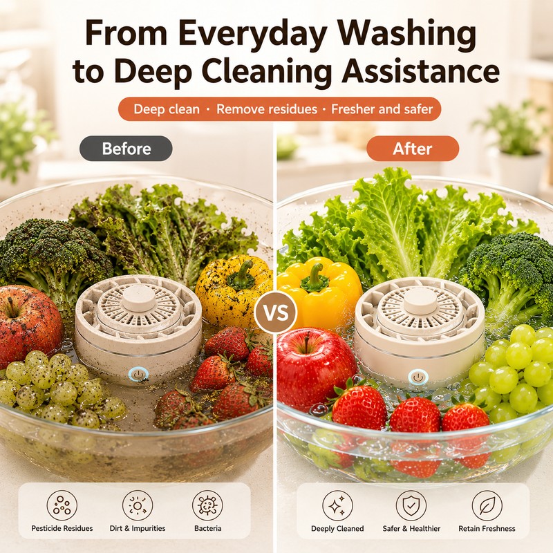 Portable Fruit & Vegetable Purifier for Home & Travel,Fruit and