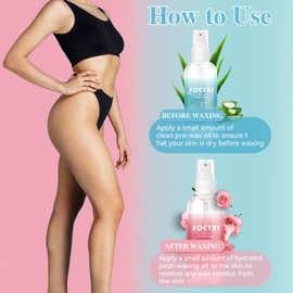 Pre Wax Cleanser and After Wax Care, Before And After Waxing Skin Care Kit, Pre Wax Spray-Makes the Wax Effectively Adhere to the Hair, After Wax Spray-Reduces Redness, Removes Residue, 3.5oz