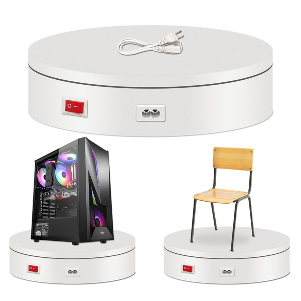 ComXim 110V Rotating Display Stand,Motorized Turntable Display Stand for Product