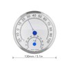 Round Thermometer Stainless Steel Waterproof Heat Resistant Thermometer Hygrometer for