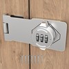 Keyless 3-Digit Combination Lock – Twist Knob Hasp Latch with