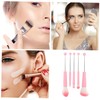 VICASKY 5pcs Handle Makeup Brush Set Versatile Foundation Blush and