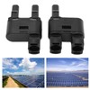 2PCS Solar PV Connector 2 to 1 Photovoltaic Crimp Connector