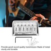 Fixed Hardtail Guitar Bridge U Shape Saddle Bridge Replacement Metal
