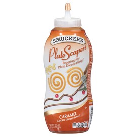 Smucker's Plate Scapers Caramel Decorating Dessert Topping, 3.5 ounce squeezable bottle, (Pack of 12)