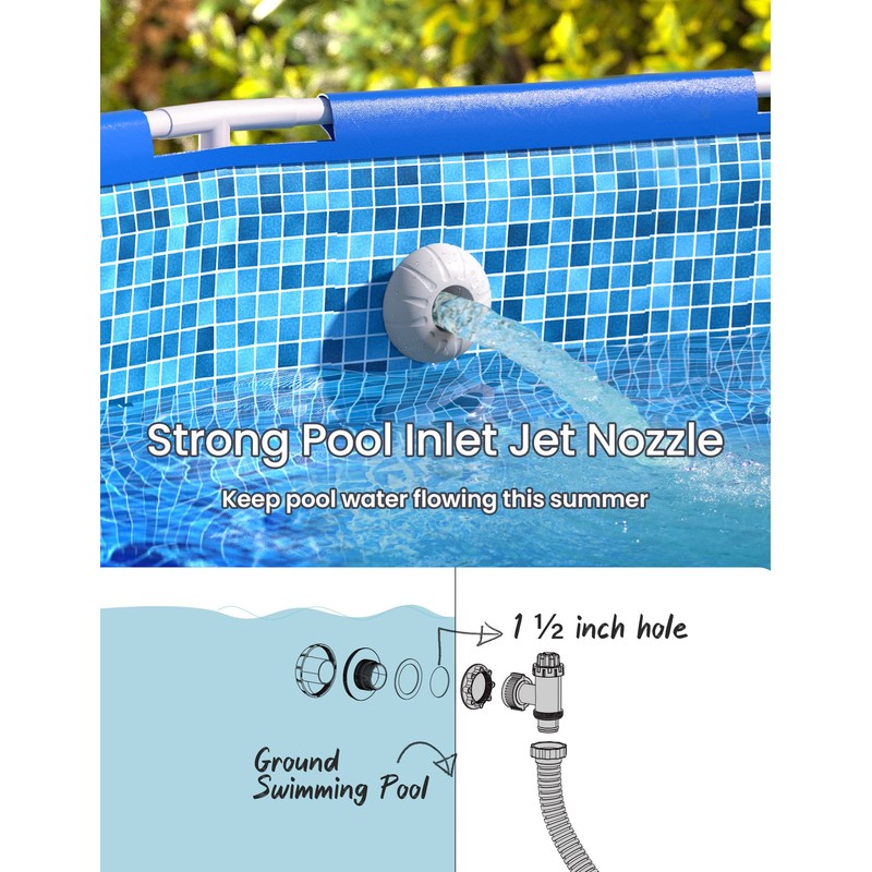 SUMMERBUDDY Above Ground Pool Parts Kit, Replacement Pool Pump Part